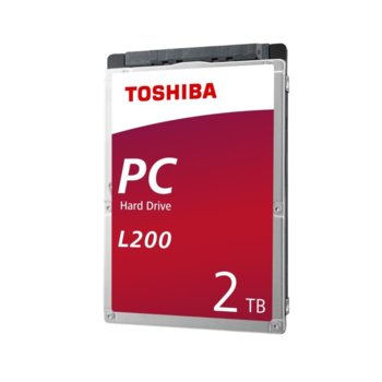 Твърд диск 2TB Toshiba L200, SATA 6Gb/s, 5400 rpm, 128MB, 2.5" (6.35cm) | JAR Computers Toshiba L200 HDWL120EZSTA