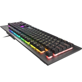 Клавиатура Genesis RHOD 500 RGB, гейминг, RGB подсветка, anti-ghosting, черна, USB image