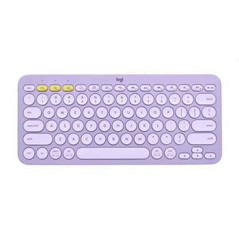 Клавиатура Logitech K380, безжична, Bluetooth, компактна, US INT'L, лилава image