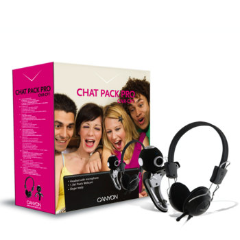 Комплект Canyon CNR-CP7G - слушалки + уебкамера