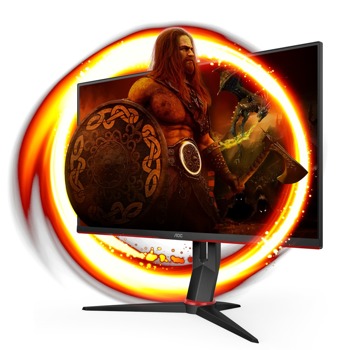 Монитор AOC Q27G2S/EU, 27" (68.58 cm) IPS панел, 165Hz, QHD, 1ms (MPRT), 80000000 :1, 350 cd/m2, DisplayPort, HDMI | JAR Computers AOC Q27G2S/EU