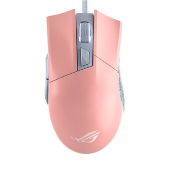 Мишка Asus Rog Gladius II Origin PNK LTD, оптична (12000 dpi), USB, геймърска, розова | JAR Computers Asus ROG Gladius II Origin PNK LTD 90MP00U3-B0UA01