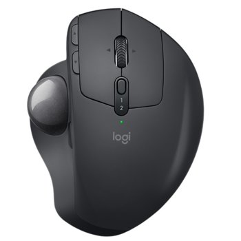 Мишка Logitech MX Ergo (Разопакован продукт), оптична (2000 dpi), безжична, Bluetooth, USB, черна, Trackball | JAR Computers Logitech MX Ergo - Graphite Разопакован продукт