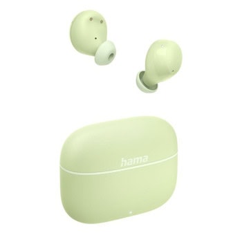 Слушалки Hama Freedom Buddy II, безжични, Bluetooth, микрофон, до 16 часа време на работа, управление с гласови асистенти Google и Siri, зелени | JAR Computers Hama Freedom Buddy II Green 221762