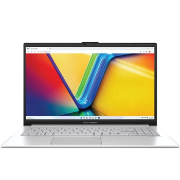 Лаптоп Asus Vivobook Go 15 E1504FA-NJ313 (90NB0ZR1-M01KW0)(сребрист), четириядрен AMD Ryzen 5 7520U 2.8/4.3GHz, 15.6" (39.62cm) Full HD IPS Anti-Glare дисплей, (HDMI), 8GB LPDDR5, 512GB SSD NVMe, 1x USB 3.2 Gen 1 Type-C, No OS, 1.63kg | JAR Computers Asus Vivobook Go 15 E1504FA-NJ313 90NB0ZR1-M01KW0