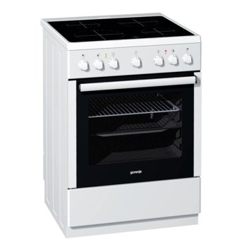 Готварска печка с плот Gorenje EC 65210 AW, 9,200 W, 4 нагревателни зони, механично управление, 67 л. обем, бял | JAR Computers Gorenje EC 65210 AW