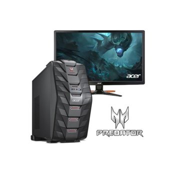 Настолен компютър Acer Predator G3-710 (DT.B1PEX.013) в пакет с Монитор 24" Acer G246HLFbid, четири-ядрен Skylake Intel Core i5-6400 2.7/3.3GHz, GeForce GTX 950 2GB, 8GB DDR4 RAM, 1TB HDD 7200 rpm, 6x USB 3.0, клавиатура и мишка, Windows 10 | JAR Computers Acer G3-710 DT.B1PEX.013 + 24 Acer UM.FG6EE.F01