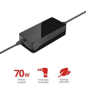 Захранване (заместител) универсално, Trust Primo Laptop Charger 22141, 19V/3.6A, 70W, 1.8 m. | JAR Computers Trust Primo Laptop Charger 19V-70W