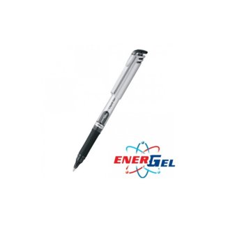 Ролер Pentel Energel BL17, черен цвят на писане, дебелина на линията 0.7 mm, гел, сребрист, цената е за 1бр. (продава се в опаковка от 12бр.) | JAR Computers Pentel Energel BL17