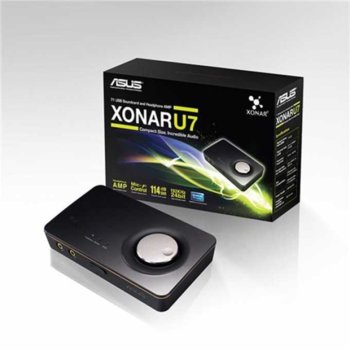 Asus Xonar U7, 7.1, Dolby® Home Theater v4, USB