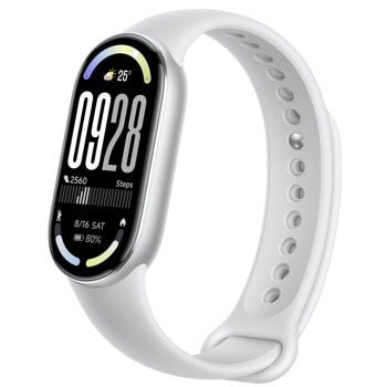 Смарт гривна Xiaomi Smart Band 10, 1.72" (4.36cm) AMOLED дисплей, Bluetooth, сензор кислород в кръвта, спортни режими, 5ATM, до 21 дни време на работа, сребриста | JAR Computers Xiaomi Smart Band 10 Glacier silver BHR07PSGL