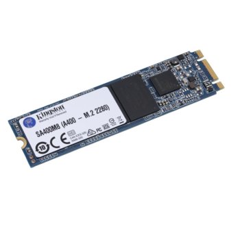 Памет SSD 480GB Kingston A400, SATA 3/6Gb/s, M.2 (2280), скорост на четене 500 MB/s, скорост на запис 450 MB/s | JAR Computers Kingston A400, m.2 2280, 480GB