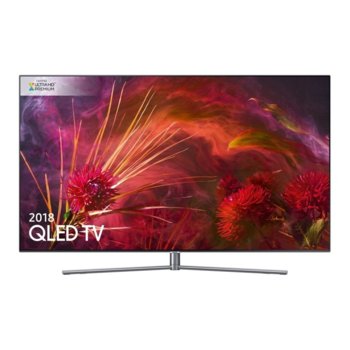Телевизор Samsung QE55Q8FNATXXH, 55" (139.7 cm) QLED, 4K Ultra HD, Smart TV, DVB-T/C/S/MPEG4, Wi-Fi, LAN, 4x HDMI, 3x USB, CI, сребрист | JAR Computers Samsung QE55Q8FNATXXH
