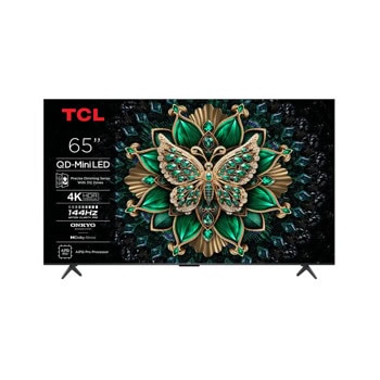 Телевизор TCL 65C6K, 65" (165.1cm) 4K/UHD Mini LED Smart TV, HDR10+, Dolby Vision, Dolby Atmos, DTS Virtual:X, DVB-T2/C2/S2, Wi-Fi, Bluetooth, 4x HDMI, 1x USB | JAR Computers TCL 65C6K