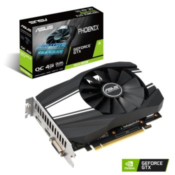 Видео карта Nvidia GeForce GTX 1650 SUPER, 4GB, Asus PHOENIX OC Edition, PCI-E, GDDR6, 128bit, HDMI, DisplayPort, DVI | JAR Computers Asus PHOENIX GTX 1650 Super OC 4GB