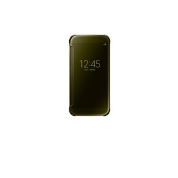 Clear View Cover Samsung S6 Gold