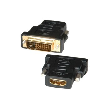 Преходник Roline DVI(м) към HDMI(ж), черен | JAR Computers Преходник Roline DVI(м) към HDMI(ж)