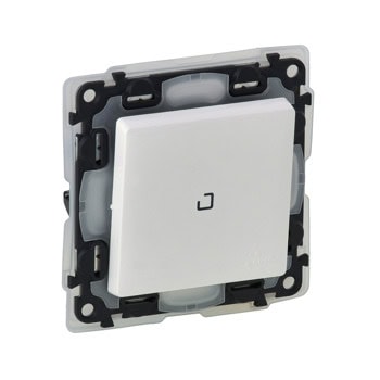 Единичен ключ Legrand Valena Life, с подсветка, ниво на защита IP44, бял | JAR Computers Legrand 752161