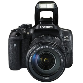 Canon EOS 750D with + Canon SELPHY CP1200 black