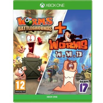 Игра за конзола Worms Battlegrounds + Worms WMD - Double Pack, за Xbox One | JAR Computers Worms Battlegrounds + WMD Double Pack Xbox One