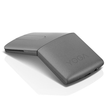 Мишка Lenovo Yoga Mouse 4Y50U59628, с вградена лазерна показалка, оптична (1600 dpi), безжична, Bluetooth, USB, сива image