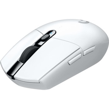 Мишка Logitech G305 Lightspeed (910-005291), оптична (12 000 dpi), безжична, USB, бяла, гейминг, 6 програмируеми бутона | JAR Computers Logitech G305 Lightspeed White 910-005291