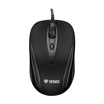 Мишка Yenkee 1025BK, оптична (2400 dpi), USB, черна, 4 бутона | JAR Computers Мишка Yenkee 1025BK