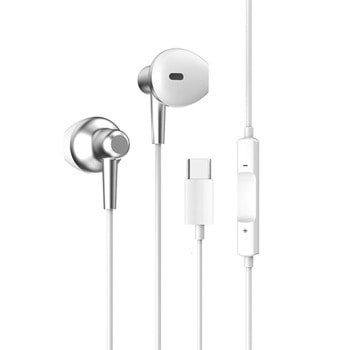 слушалки yookie xp210 type c 20648 бели