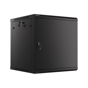 Комуникационен шкаф Lanberg WF01-6612-00B, 19", 12U, 64.5 x 60 x 60 cm, товароносимост до 60кг, черен | JAR Computers Lanberg WF01-6612-00B