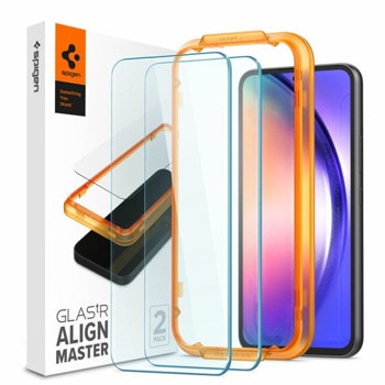 Протектор от закалено стъкло /Tempered Glass/ Spigen AGL05966 за Samsung Galaxy A54 5G, 9H твърдост | JAR Computers Протектор Spigen AGL05966
