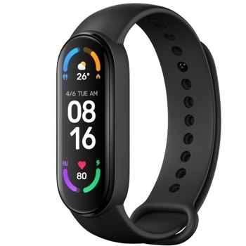 Смарт гривна Xiaomi Mi Smart Band 6, 1.56 (3.96 cm) AMOLED сензорен дисплей, до 14 дни време на работа, 30 режима за фитнес, Bluetooth, черен | JAR Computers Xiaomi Mi Smart Band 6