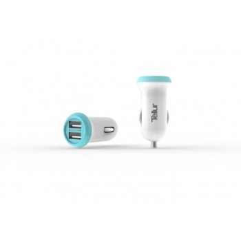 Зарядно устройство TELLUR, 2x USB, 12-24V, 2.4A | JAR Computers TELLUR TLL151011
