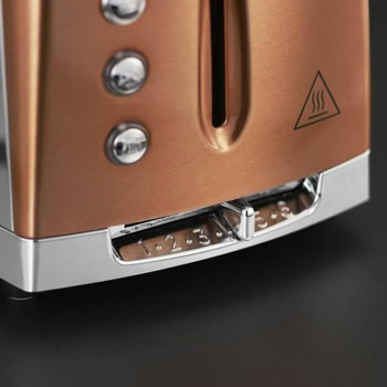 Russell Hobbs Luna Copper Accents 2 Slice 24290-56