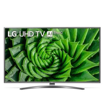 Телевизор LG 43UN81003LB, 43" (109.22 cm) LED Smart TV, Ultra HD, DVB-T2/C/S2, Wi-Fi, LAN, Bluetooth, 4x HDMI, 4x USB, енергиен клас G | JAR Computers LG 43UN81003LB