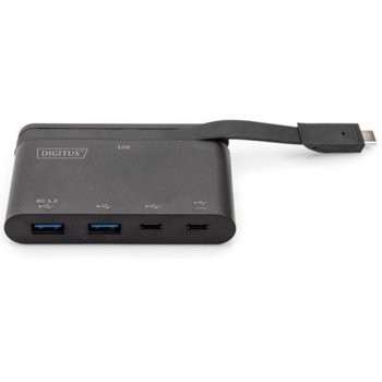 DIGITUS DA-70256 USB-C 4-портов хъб