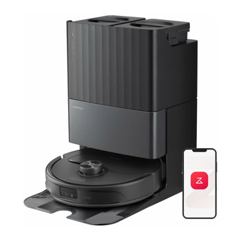 Прахосмукачка Roborock Qrevo S, робот, 60W, 0.33 л. капацитет на контейнера/0.08 л. на резервоара, до 180 минути време на работа, LDS лазерна навигация, докинг станция, гласов контрол, черна | JAR Computers Roborock Qrevo S Black QRS52-00