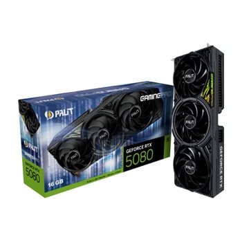 Видео карта Nvidia GF RTX 5080, 16GB, Palit GamingPro, PCI-E 5.0, GDDR7, 256-bit, DisplayPort, HDMI | JAR Computers Palit GF RTX 5080 GamingPro 16GB