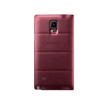 Samsung Flip Wallet Cover for Galaxy Note 4 Red