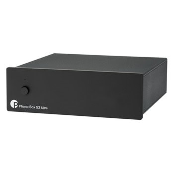 Предусилвател Pro-Ject Audio Systems Phono Box S2 Ultra, 1x RCA-in, 1x RCA-out, четири нива на усилване, черен | JAR Computers Pro-Ject Audio Systems Phono Box S2 Ultra Black