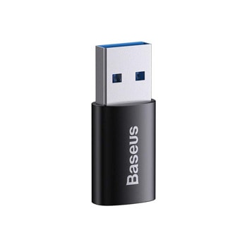 Адаптер Baseus Ingenuity (ZJJQ000101), от USB A(м) към USB C(ж), черен | JAR Computers Baseus Ingenuity USB-C to USB-A ZJJQ000101