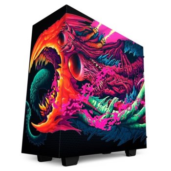 Кутия NZXT S340 Elite Hyper Beast Edition, ATX/micro ATX/mini-ITX, 2x USB 3.0, 2x USB 2.0, прозорец, без захранване | JAR Computers NZXT S340 Elite Hyper Beast Edition Mid Tower