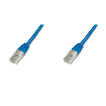 Пач кабел Assmann, U/UTP, Cat.5e, 1m, син | JAR Computers Assmann U/UTP Cat.5e 1m DK-1511-010/B