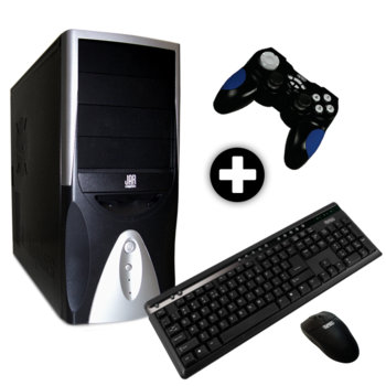 Настолен компютър PC "Metro Line" +подарък геймпад SWEEX GA101, AMD Athlon™ X2 2.9GHz, 2GB RAM, 500GB HDD, DVDRW, GeForce 9500GT 512MB (DVI), SB5.1, клавиатура & мишка SWEEX, 2г. гаранция | JAR Computers PC "Metro Line" +подарък геймпад SWEEX GA101