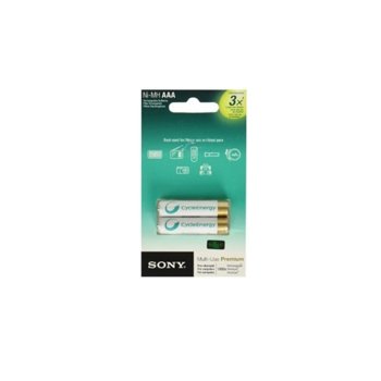 Акумулаторна батерия Sony NHAAAB2KN NiMH, AAA, 800mAh, 1.2V, 2 броя в опаковка | JAR Computers Sony NHAAAB2KN 2xAAA/800mAh
