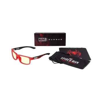 Геймърски очила GUNNAR Enigma Spider-Man Miles Morales Edition, рамка от висококачествен найлон, червено-черни | JAR Computers Gunnar Enigma Spider-Man Miles Morales Edition