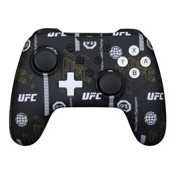 Геймпад Konix UFC wired controller, за Nintendo Switch/PC, черен | JAR Computers Konix UFC black wired controller KX-UFC-PAD-BLA