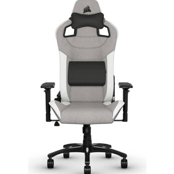 corsair t3 rush fabric grey/white | JAR Computers corsair t3 rush fabric grey/white