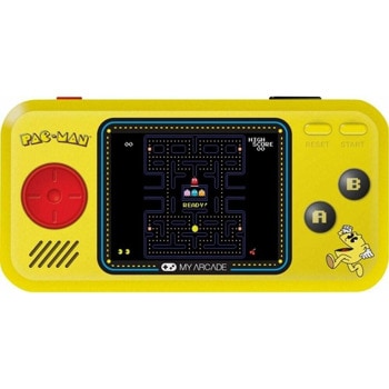 Мини конзола My Arcade Pac-Man 3in1 Pocket Player, 2.75" екран, преносима, Galaga, Galaxian и Xevious вградени игри, жълта | JAR Computers My Arcade Pac-Man 3in1 Pocket Player