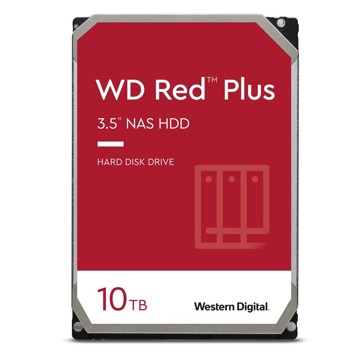 Твърд диск 10TB WD Red Plus NAS (WD101EFBX), SATA 6Gb/s, 7200 rpm, 256MB кеш, 3.5" (8.89 cm) | JAR Computers Western Digital Red Plus NAS 10TB WD101EFBX
