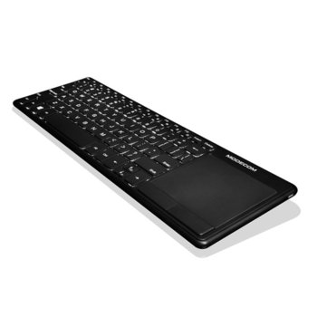 Клавиатура Modecom MC-TPK2 Slim, безжична, USB, тъчпад, черна | JAR Computers Modecom MC-TPK2 Slim Wireless